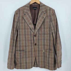 Calvin Klein Jeans Plaid Cotton Sport Coat Blazer